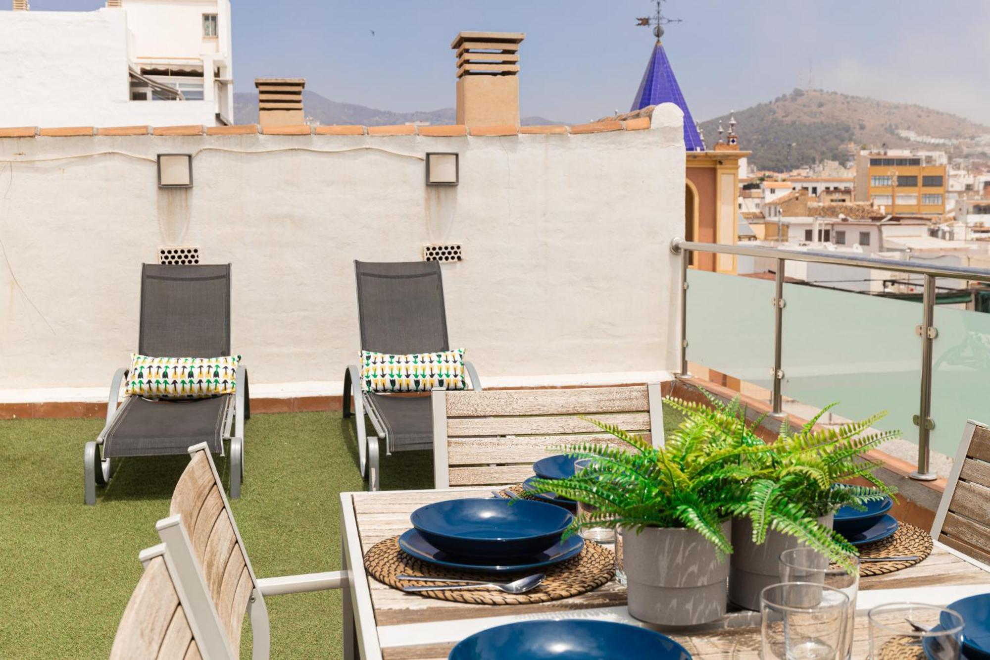 C103 - Sunny Terrace, Old Town Views Daire Málaga Dış mekan fotoğraf