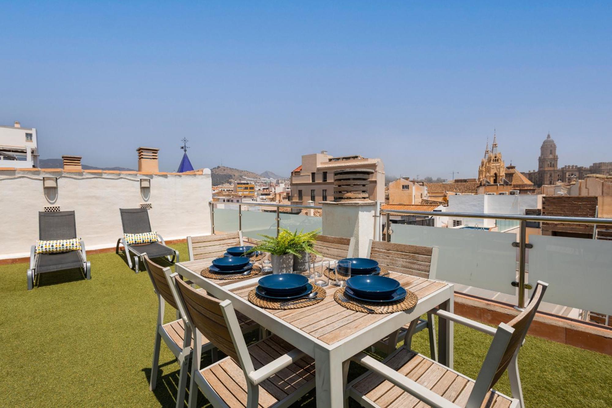C103 - Sunny Terrace, Old Town Views Daire Málaga Dış mekan fotoğraf