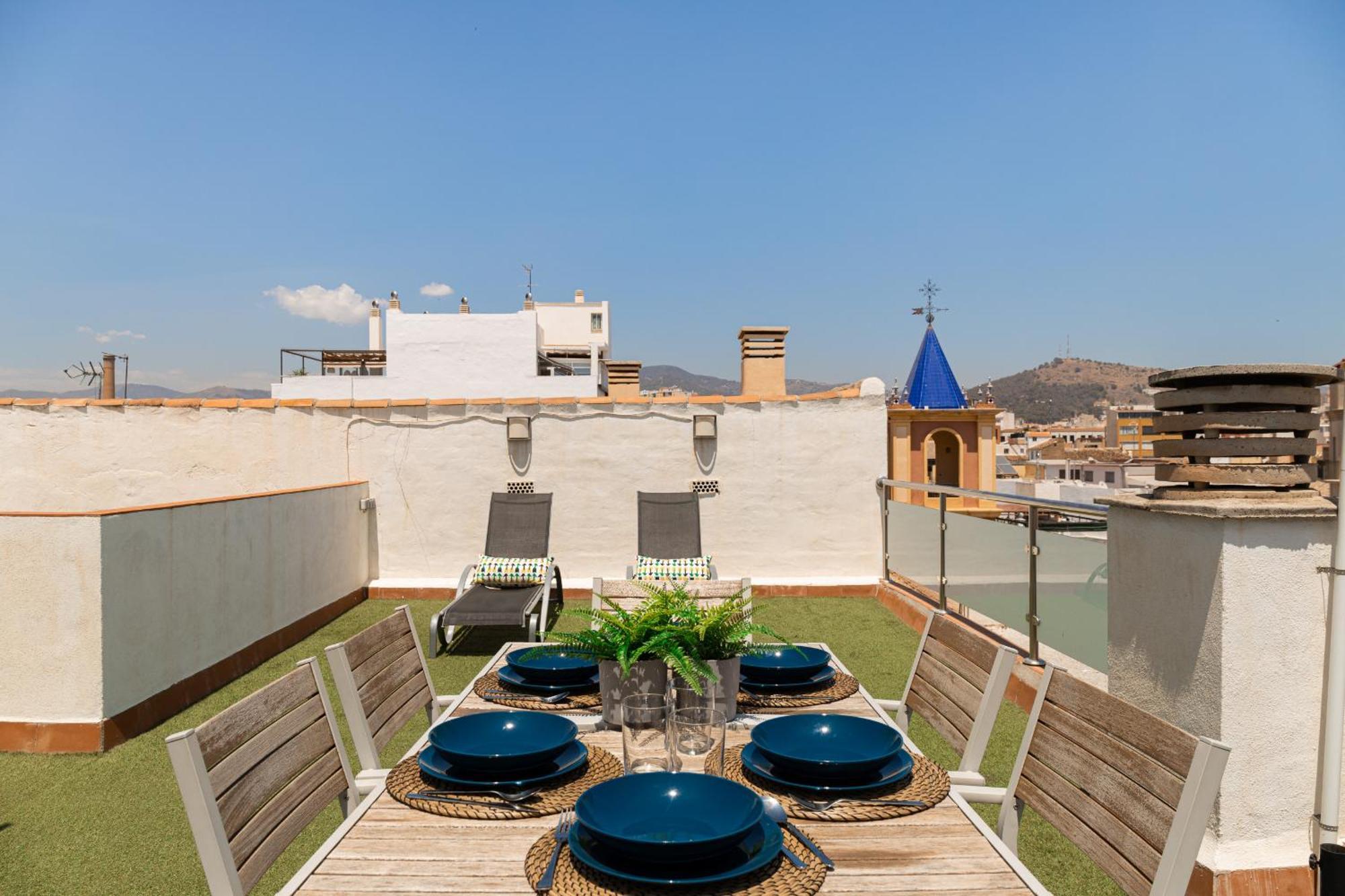 C103 - Sunny Terrace, Old Town Views Daire Málaga Dış mekan fotoğraf